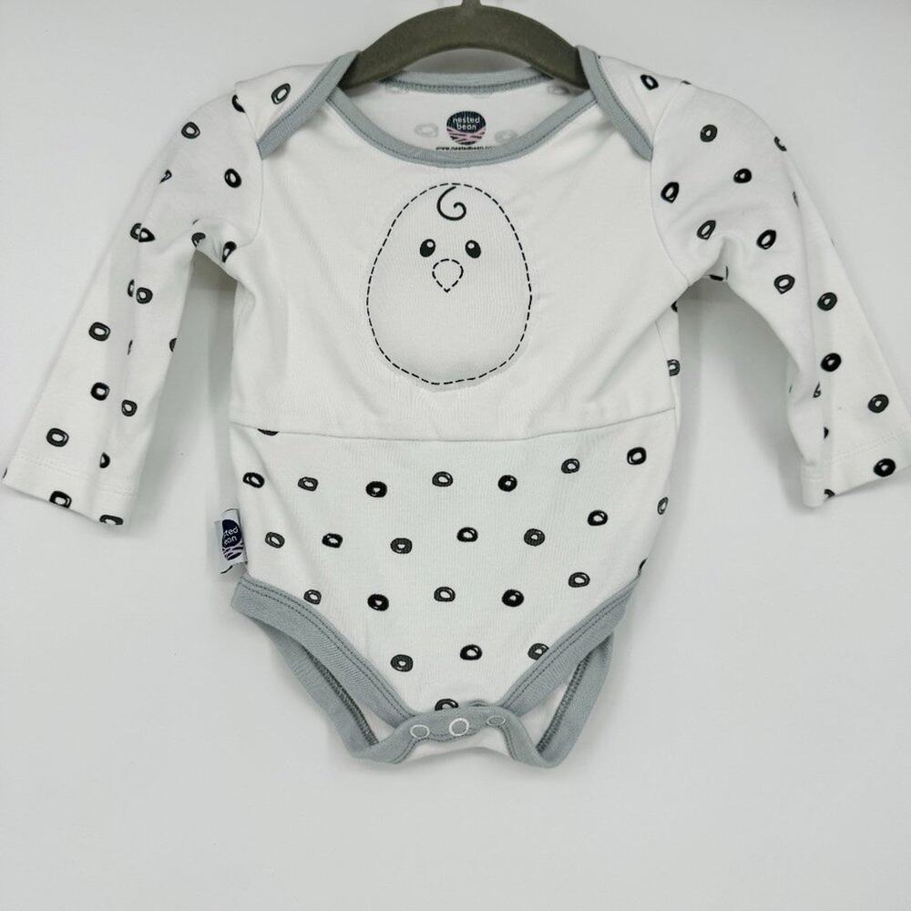 Nested Bean Zen Bodysuit Classic Long Sleeve‎ 3-6 Months